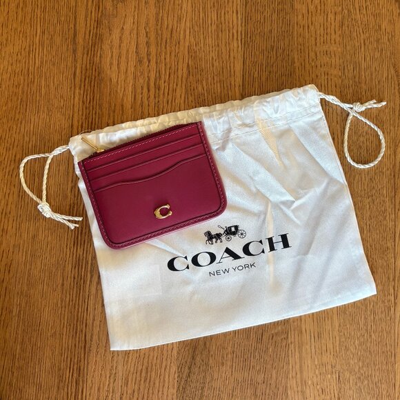 NEW Coach Pink Card Case Wallet - Picture 2 of 5
